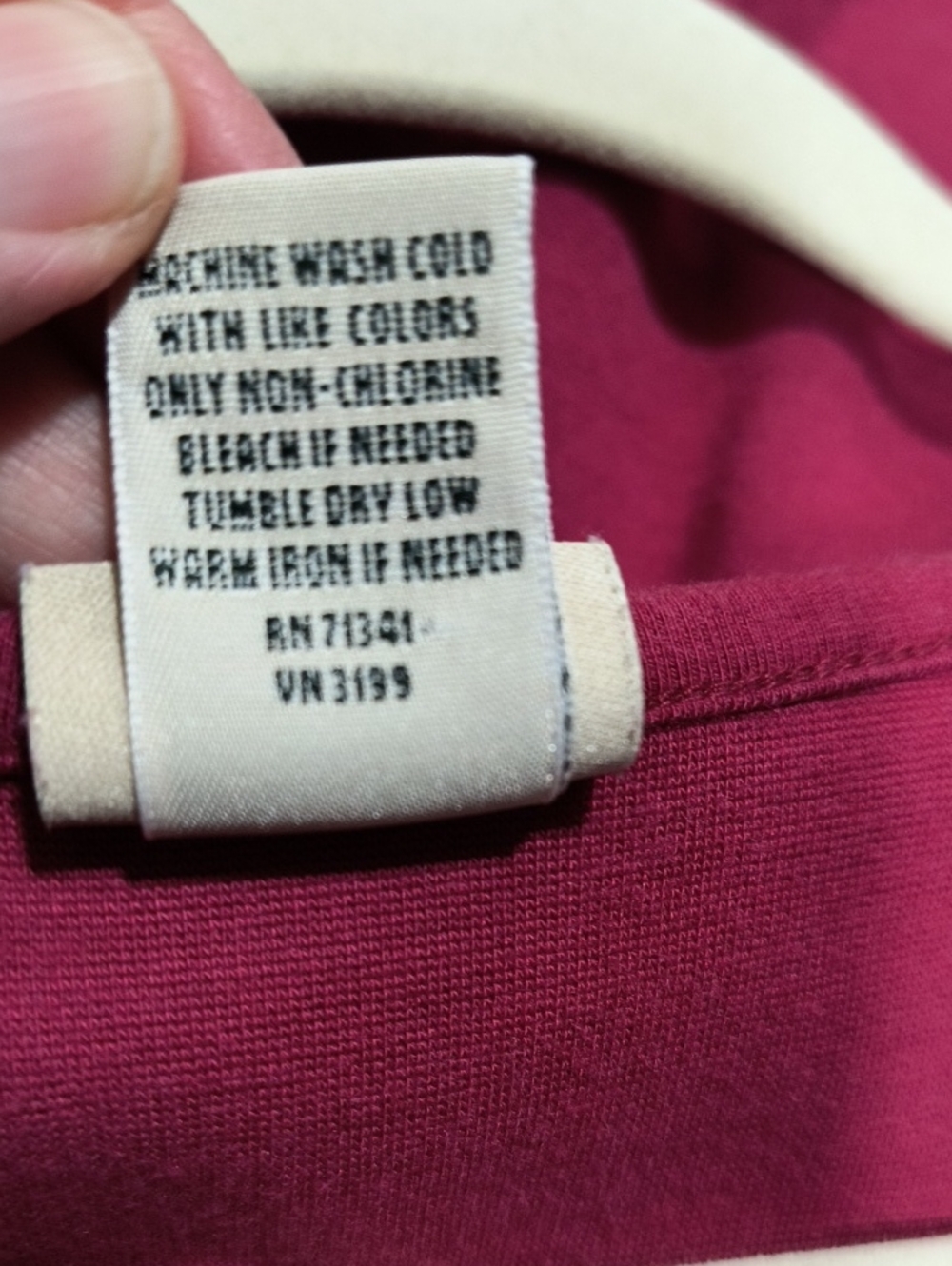 LL bean Maxi Dress Medium Supima Cotton Modal Red Burgundy - Picture 5 of 5